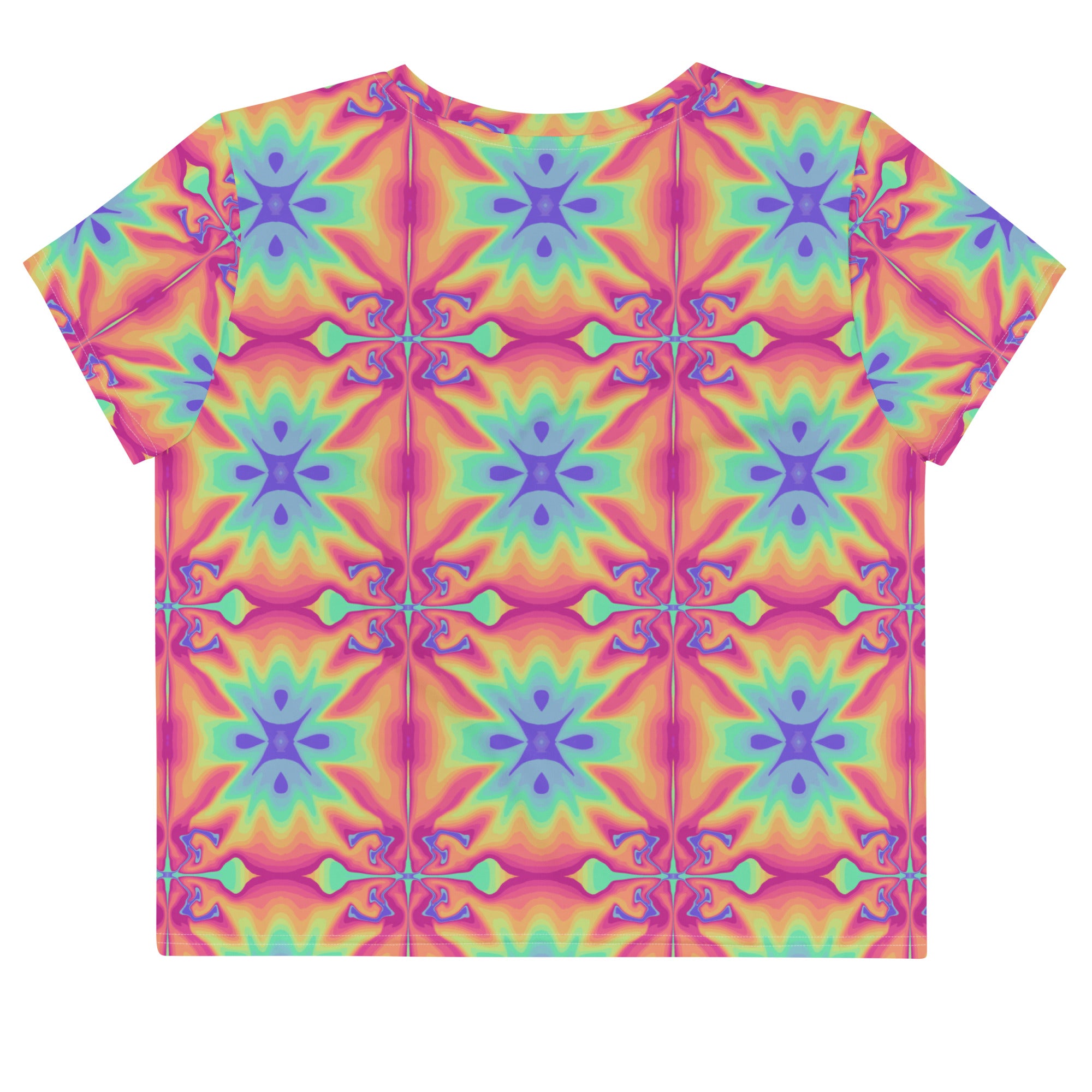 Hippy Colors Women’s Print Crop Tee