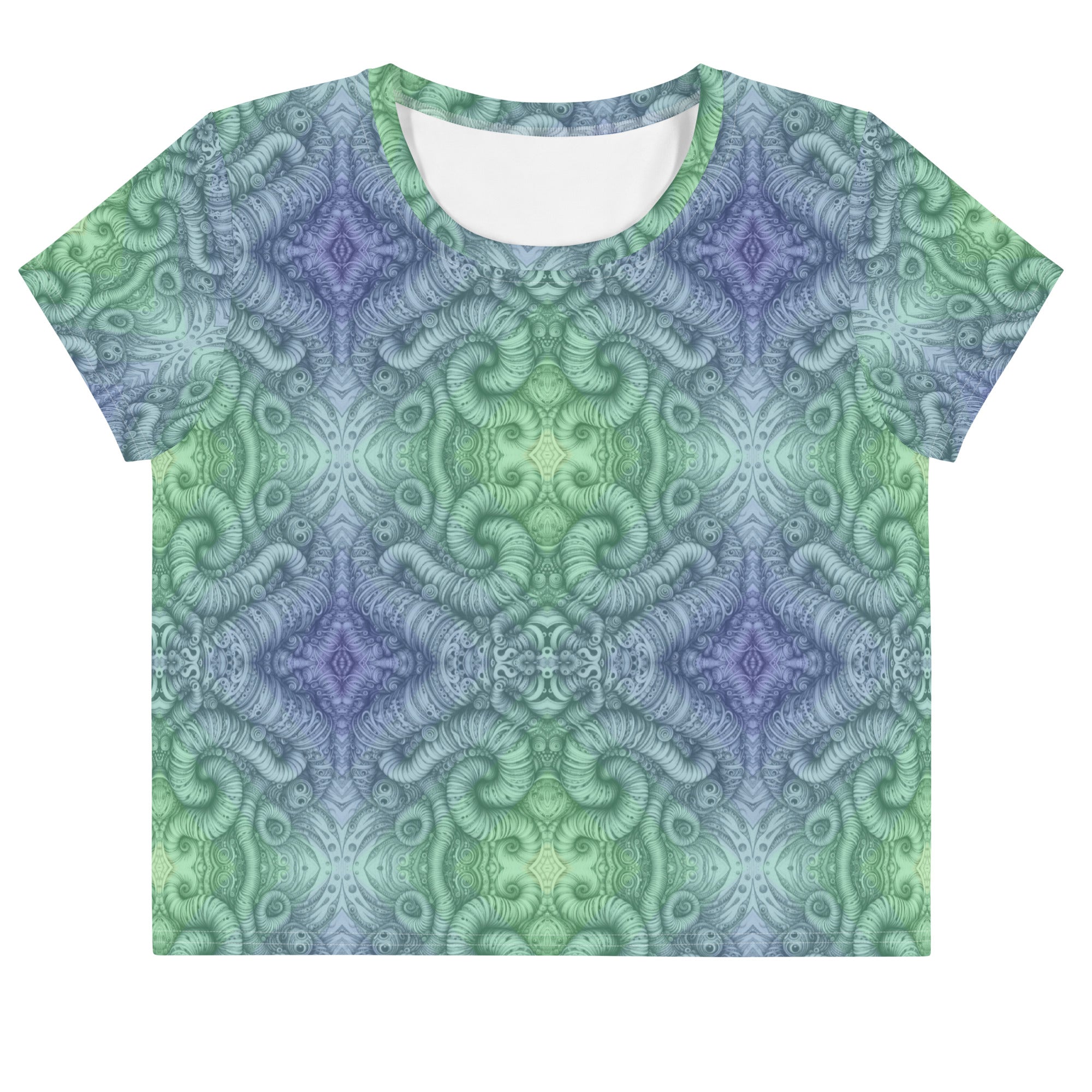 Wobz Realm All-Over Print Crop Tee