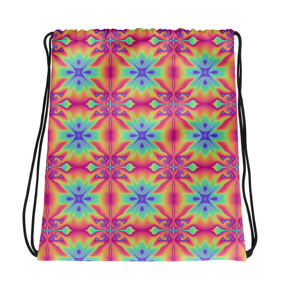 Hippy Colorful Drawstring Bag