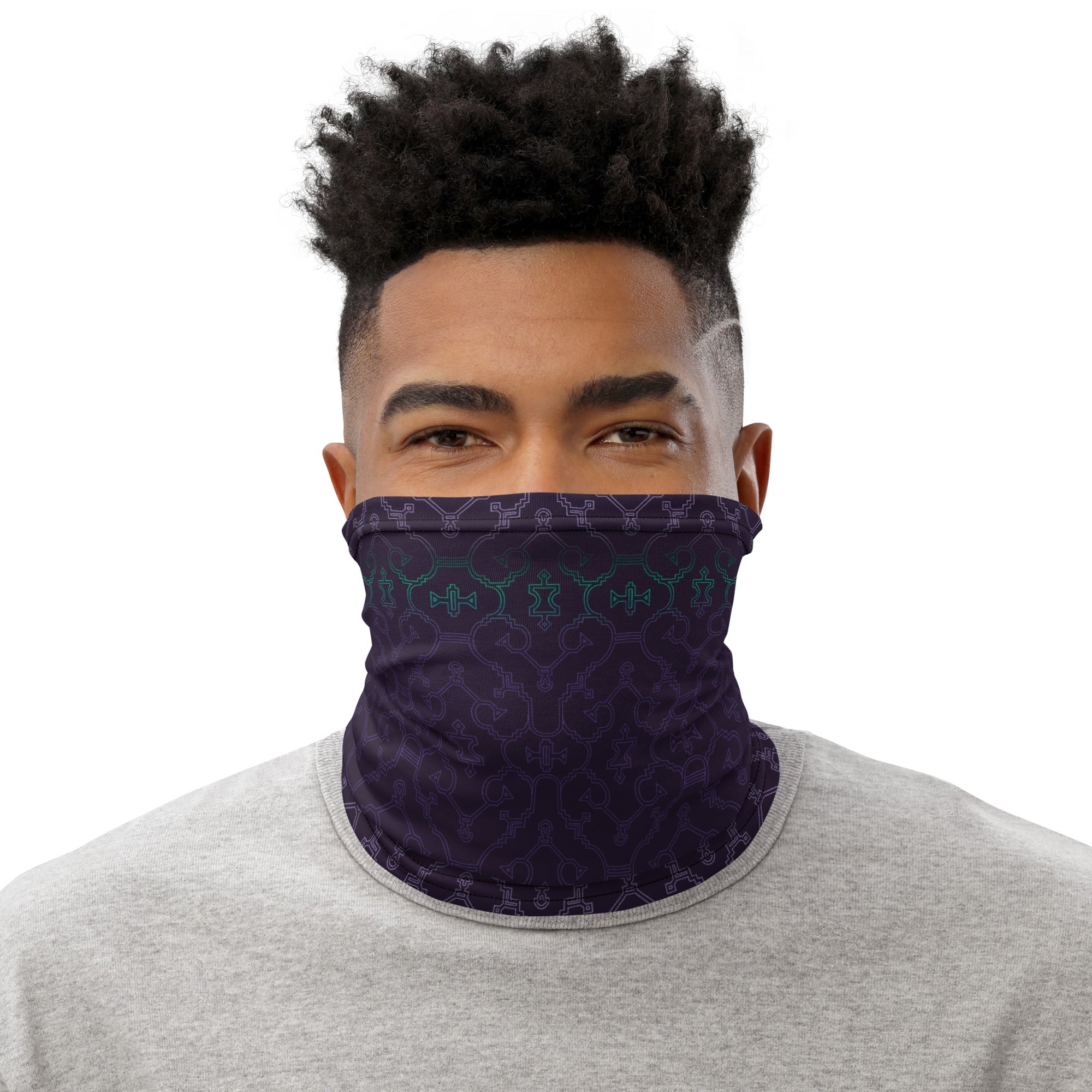 Shipibo Purple Neck Gaiter