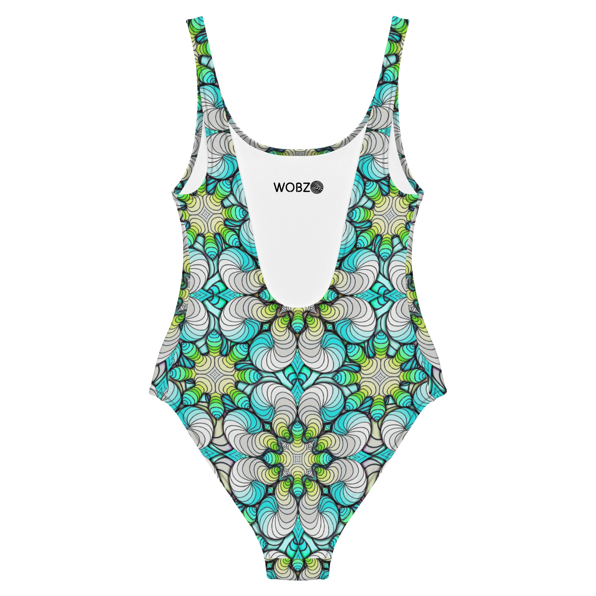 Gummy worms in light blue One-Piece Swimsuit