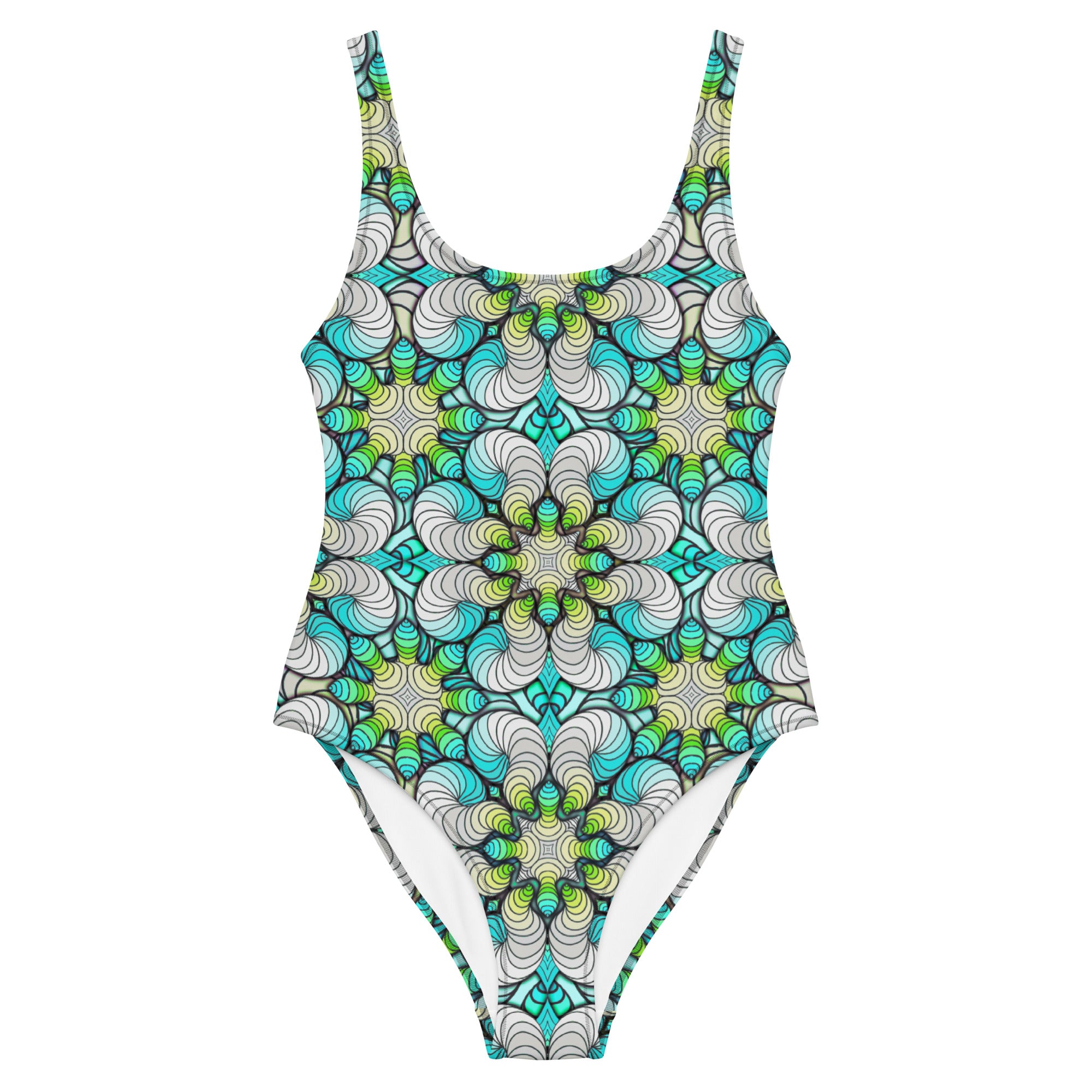 Gummy worms in light blue One-Piece Swimsuit