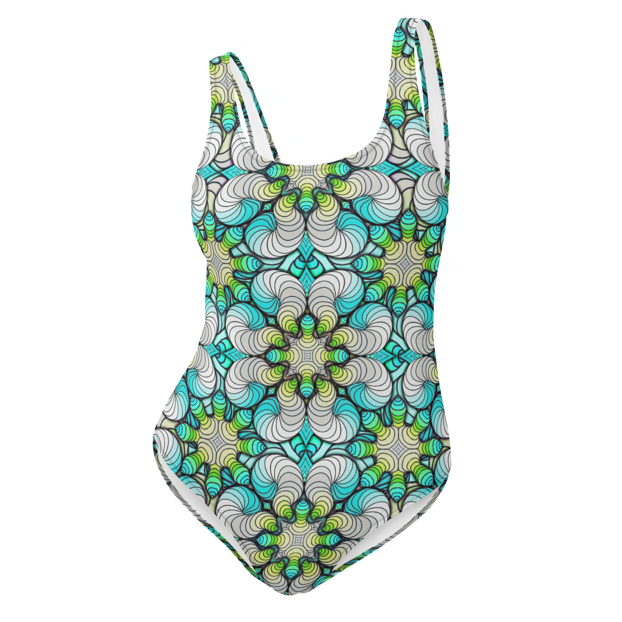 Gummy worms in light blue One-Piece Swimsuit
