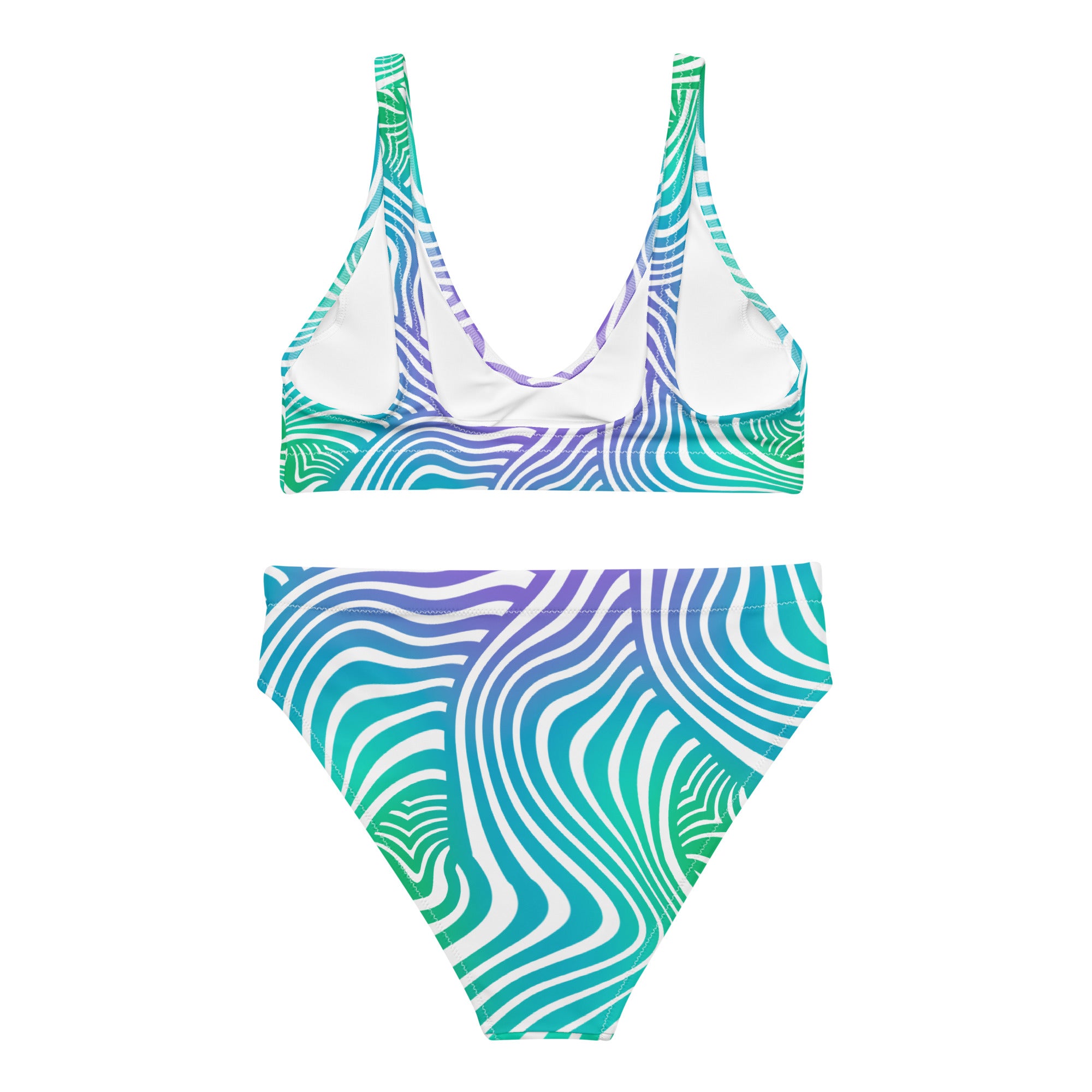 Blue Sea trip Women’s high-waisted bikini