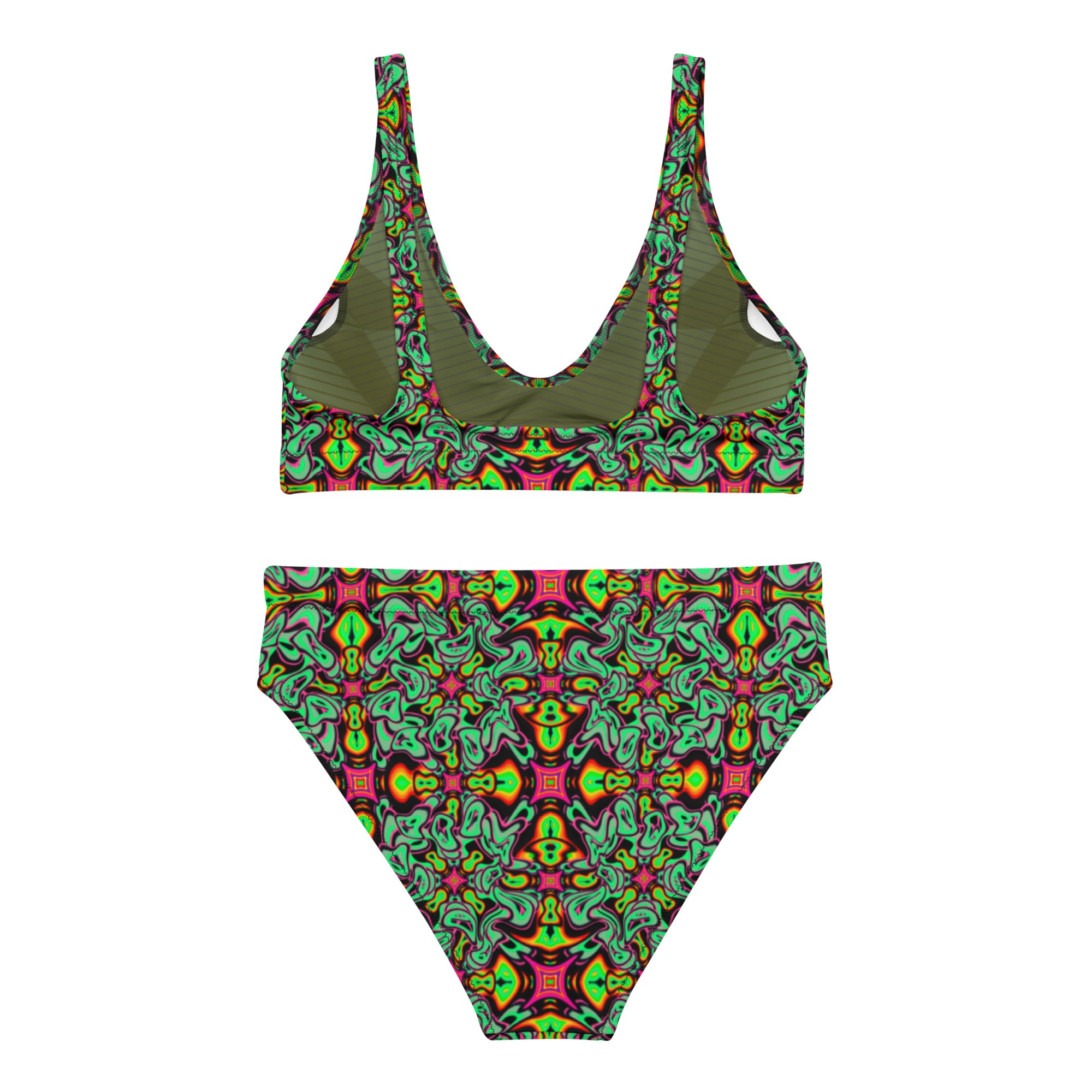 Green Organisms high-waisted bikini