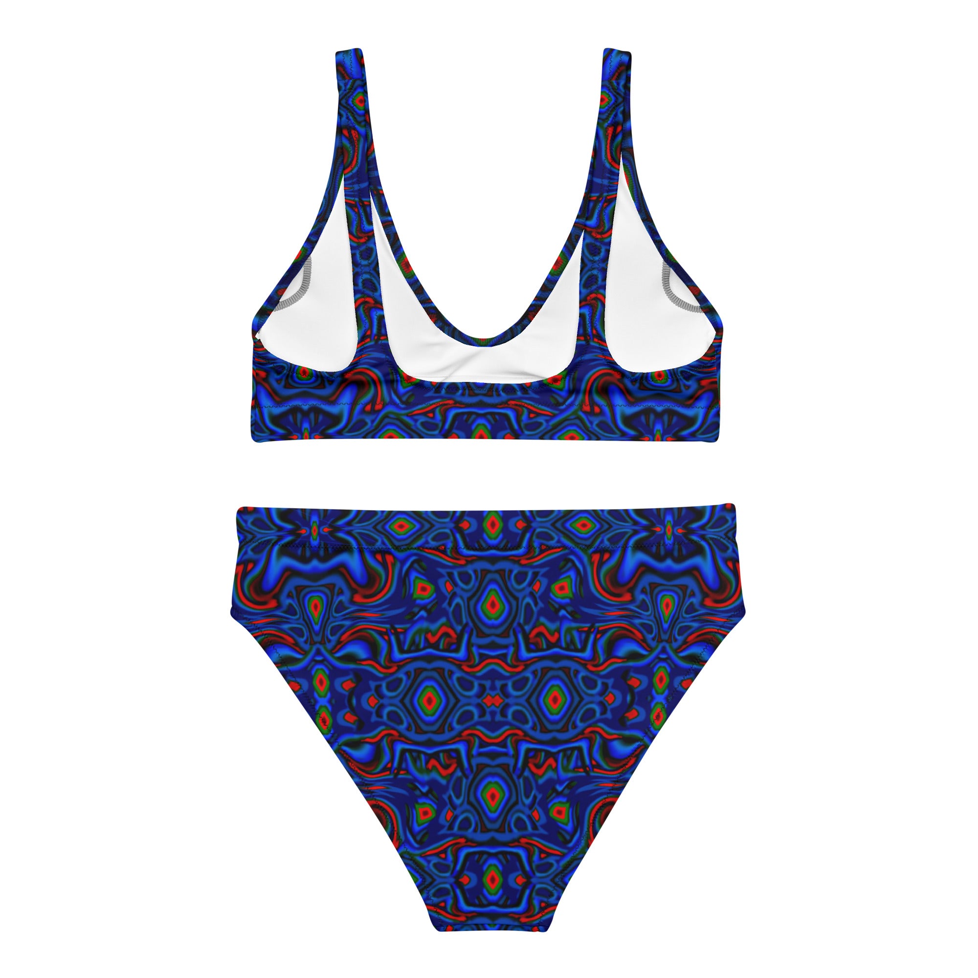 PsyBlue Pattern Women’s high-waisted bikini