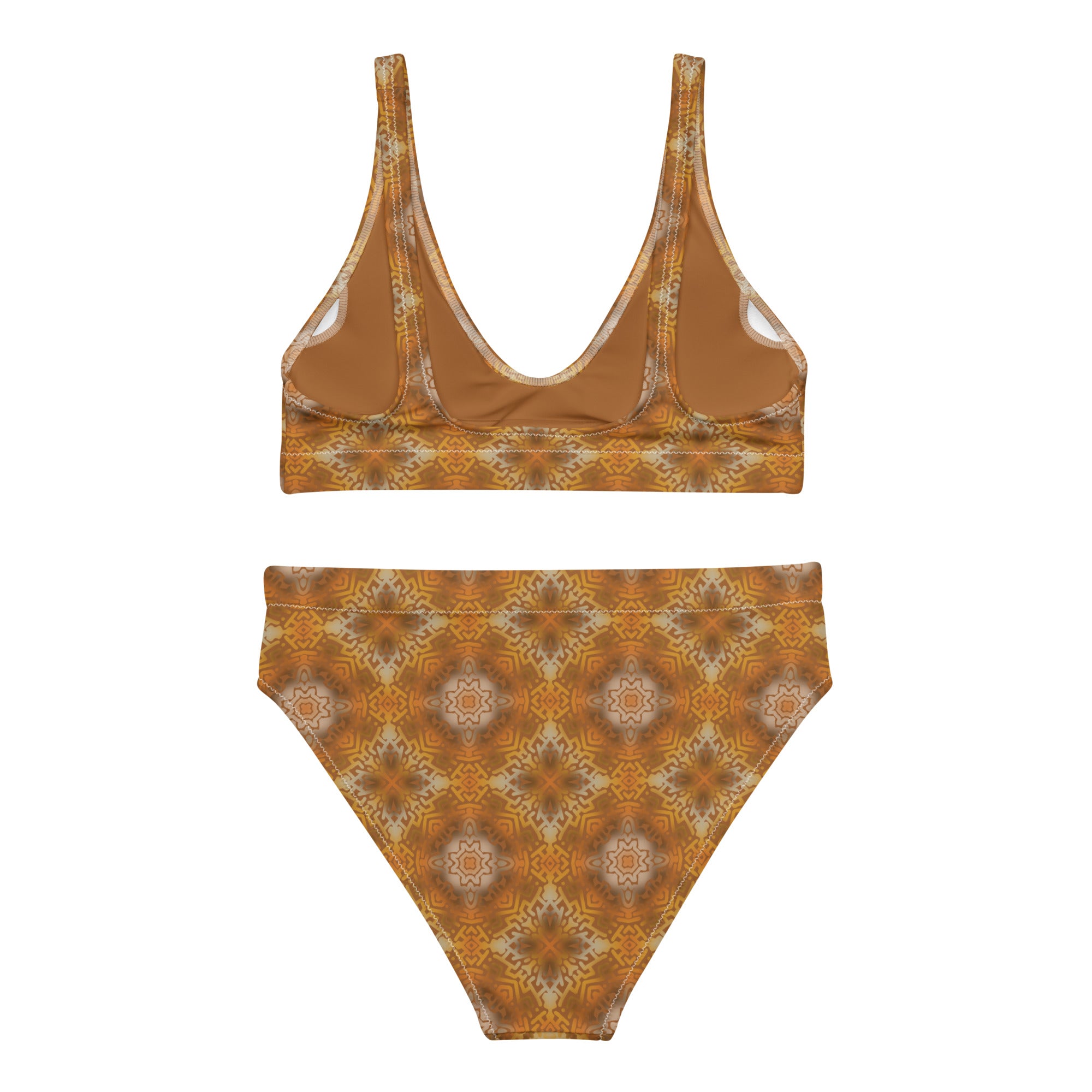 Brown Jungle High-Waisted Bikini