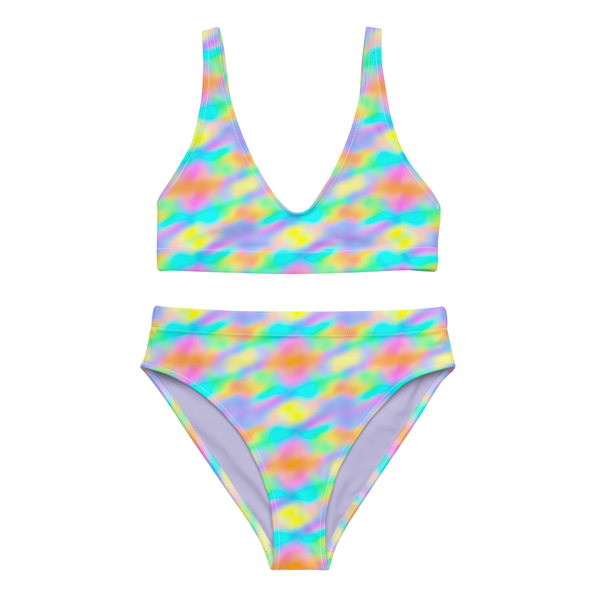 Easy psy colors women’s high-waisted bikini