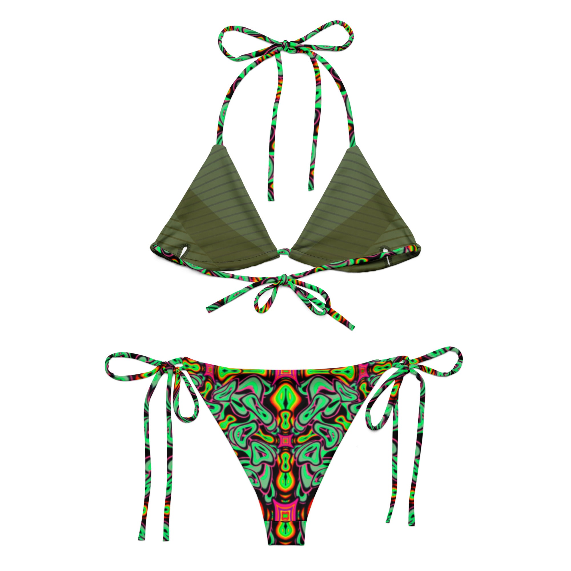 Green Organism string bikini