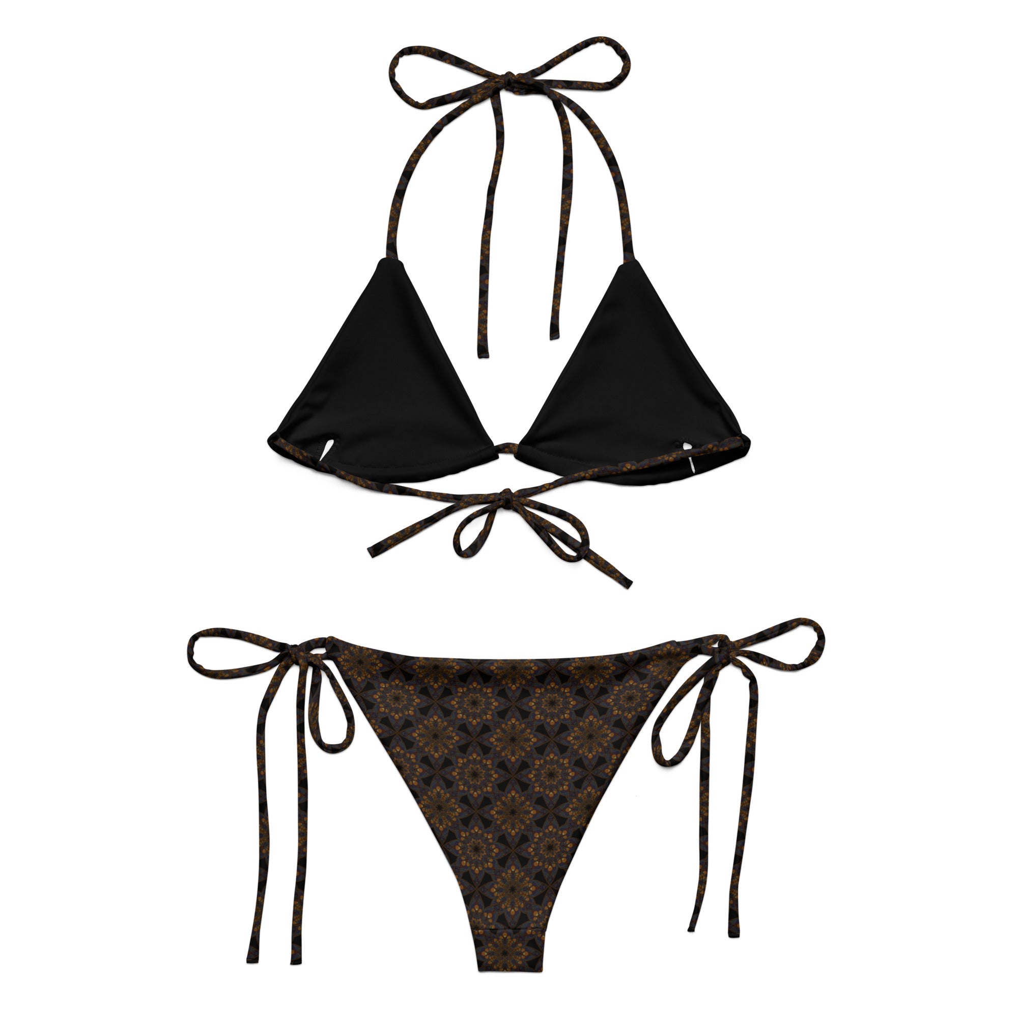 Ancient mandala All-over print string bikini