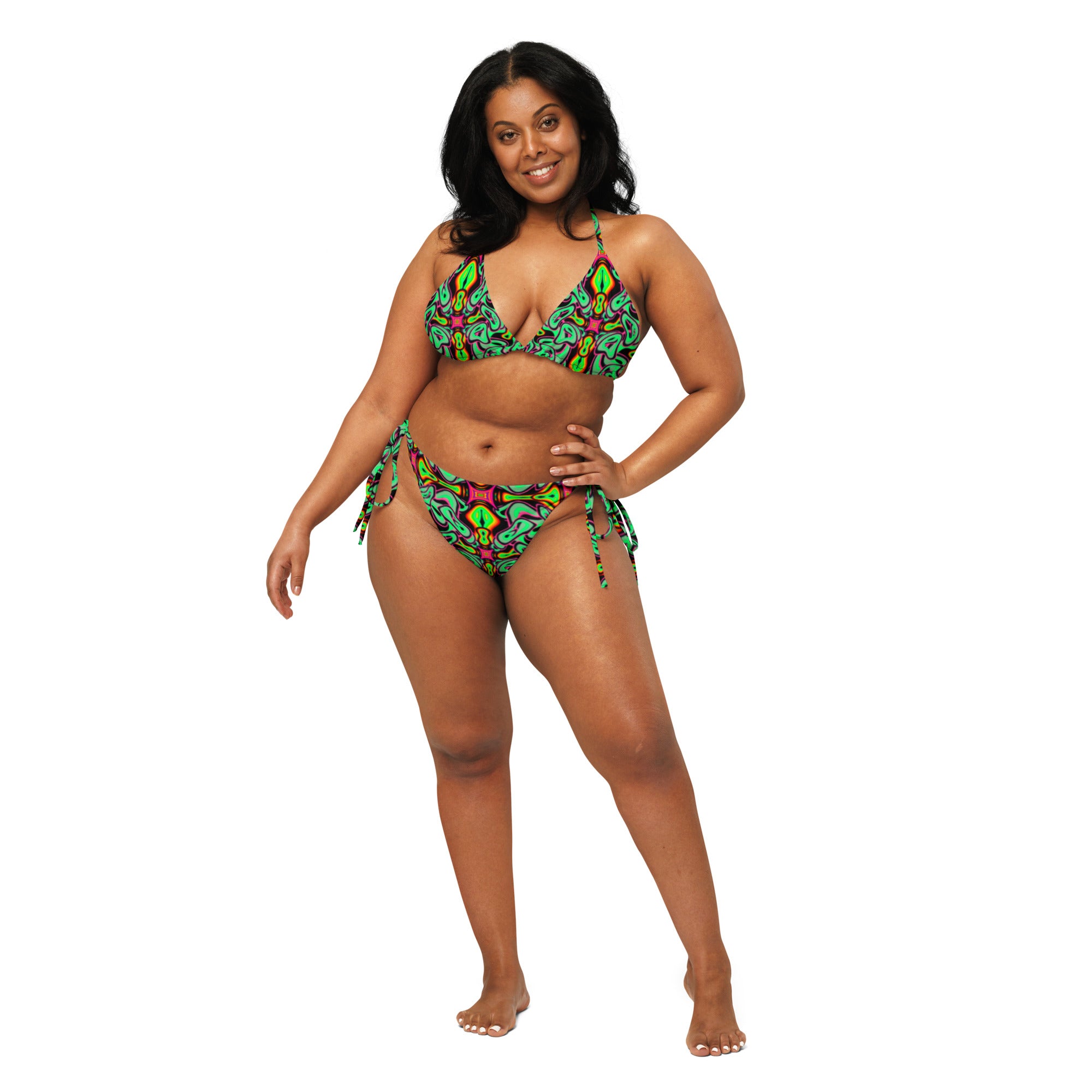 Green Organism string bikini