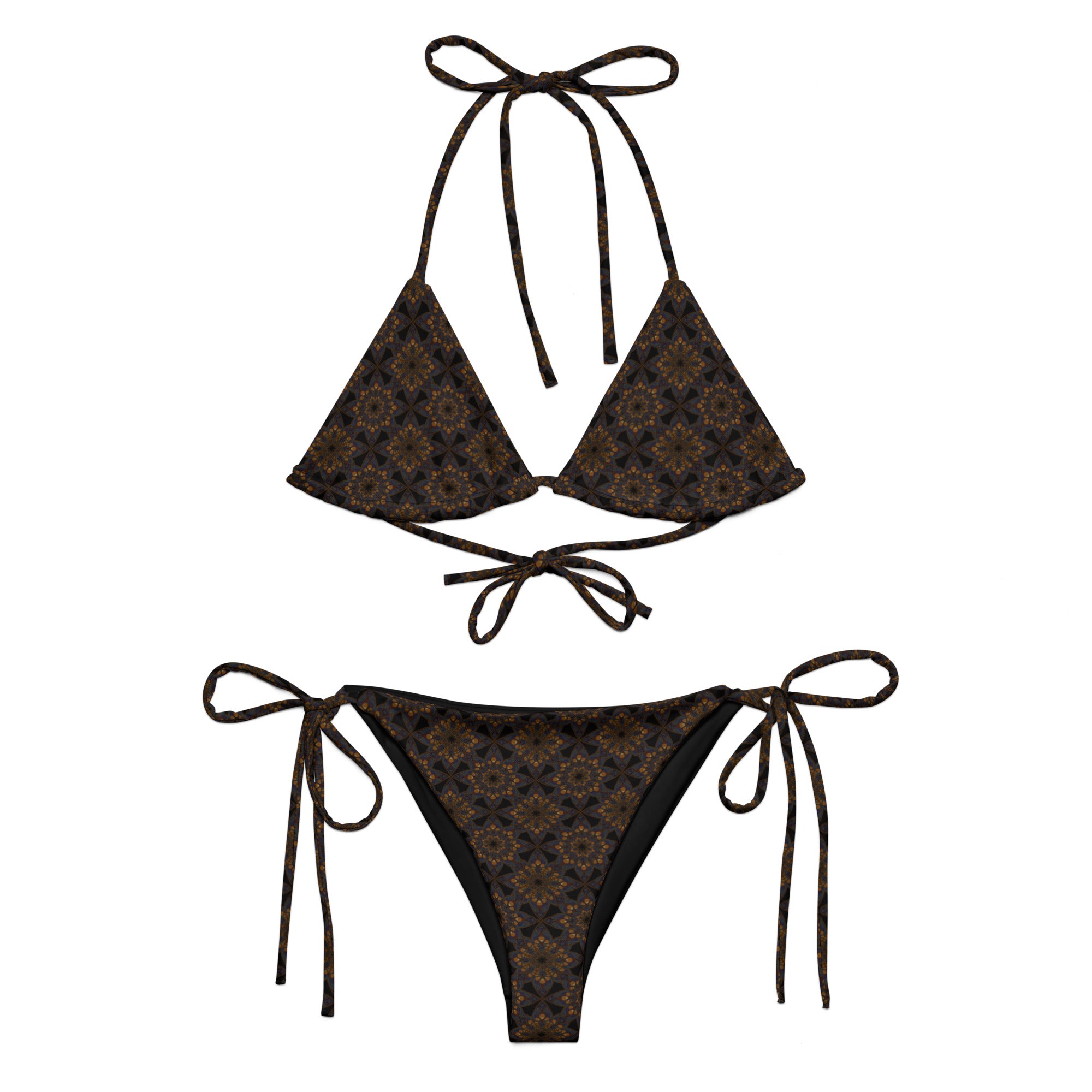 Ancient mandala All-over print string bikini