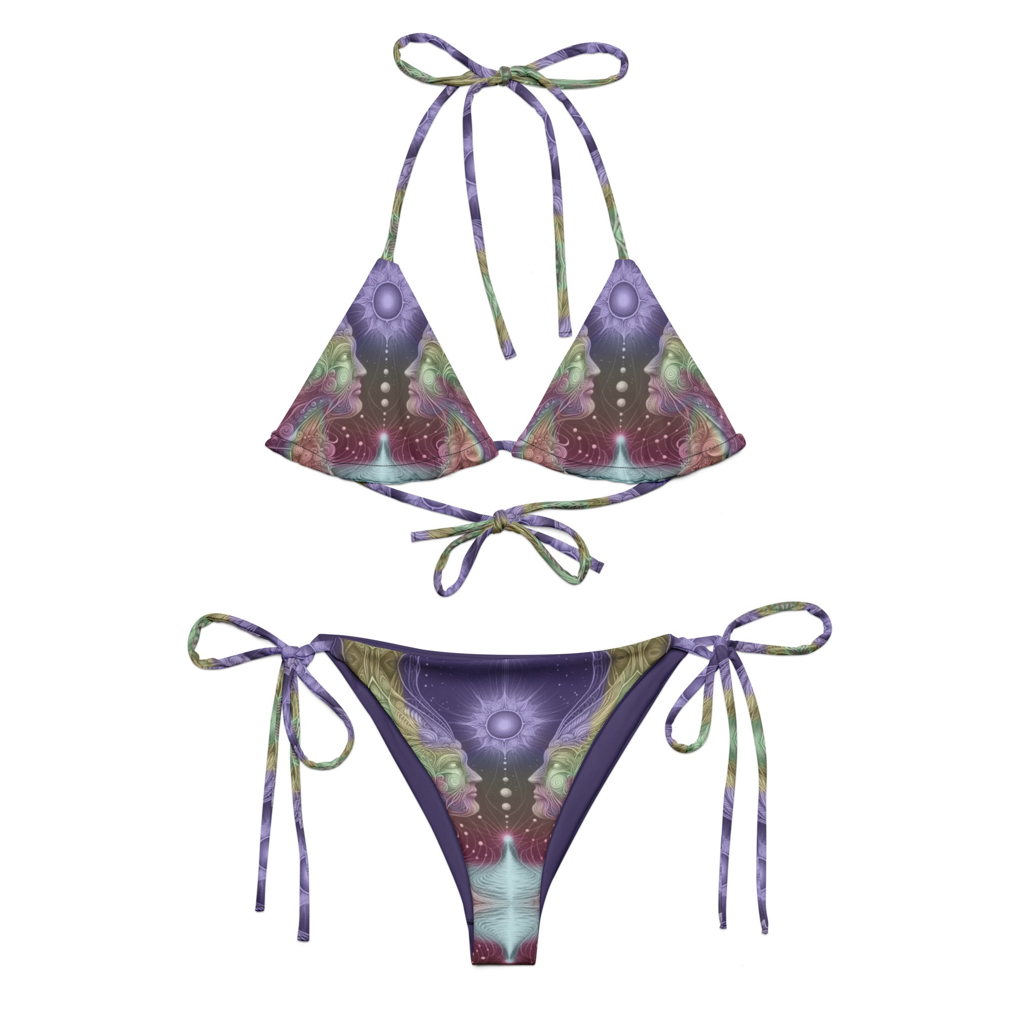 Visionary All-over print string bikini