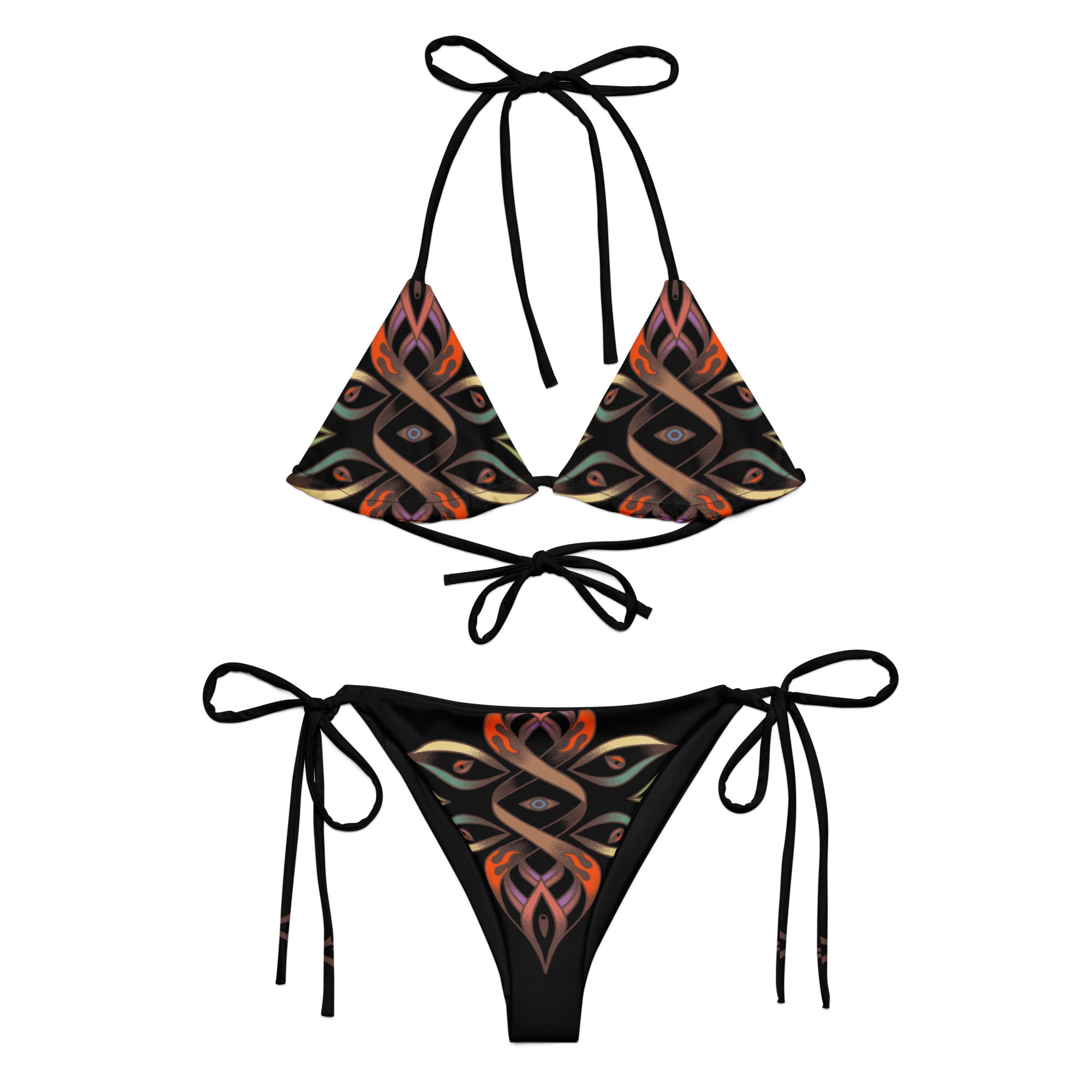 Desert eyes All-over print string bikini