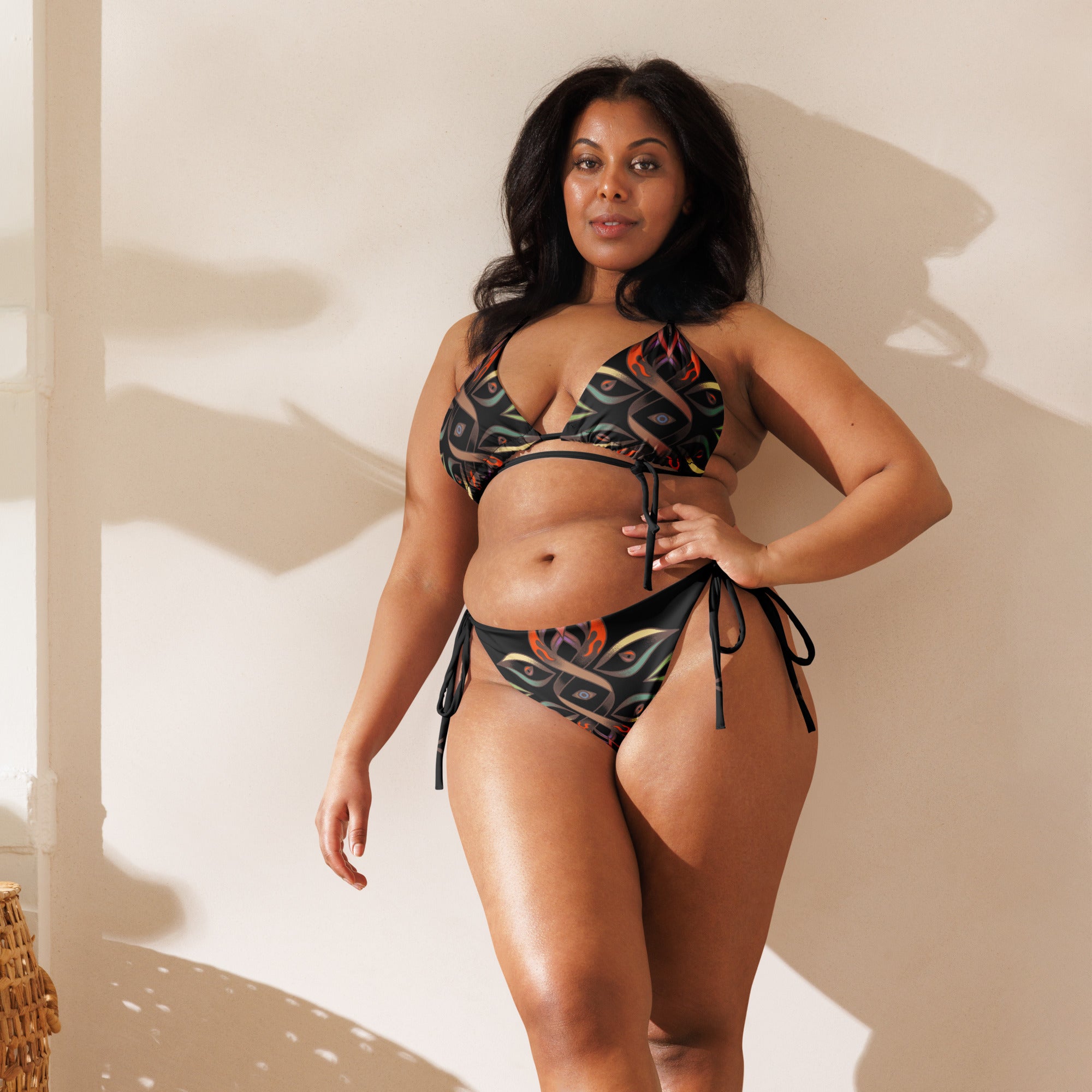 Desert eyes All-over print string bikini