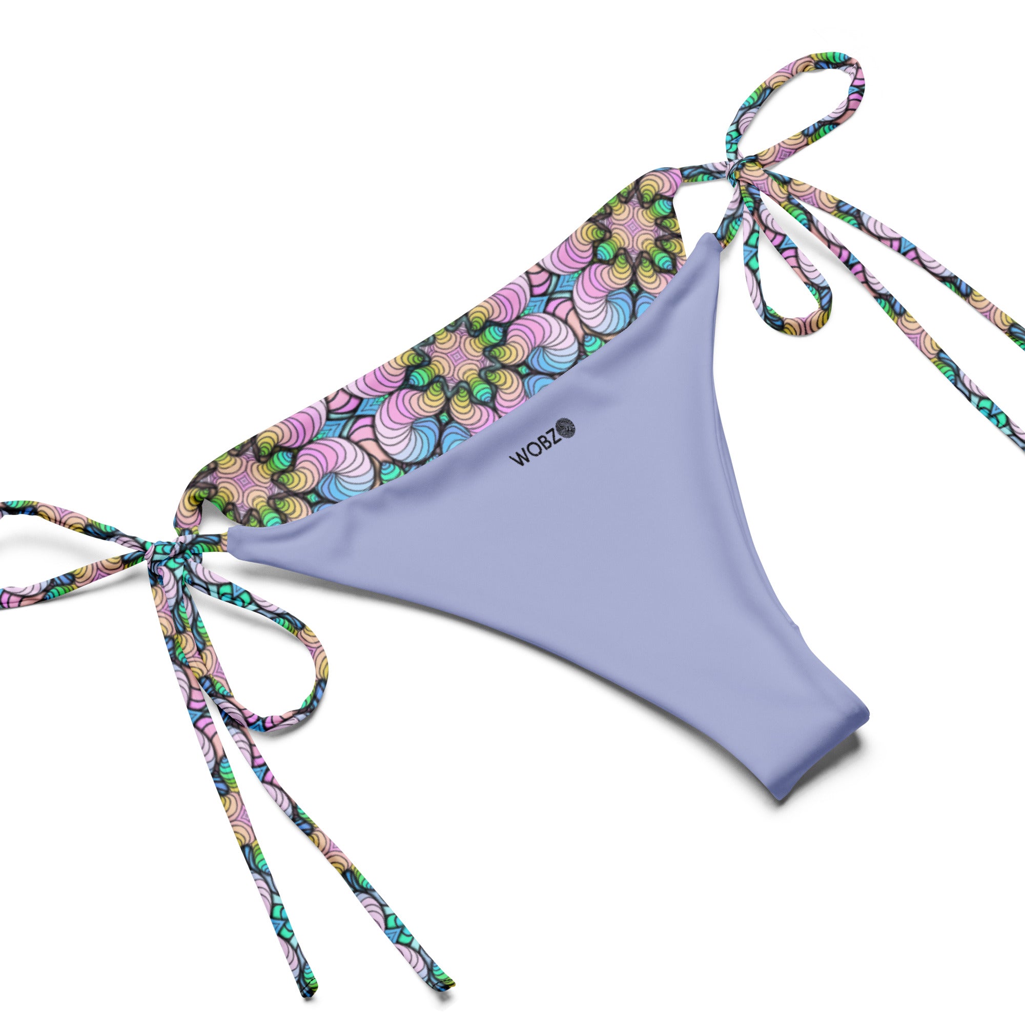 Gummy worms All-over print string bikini