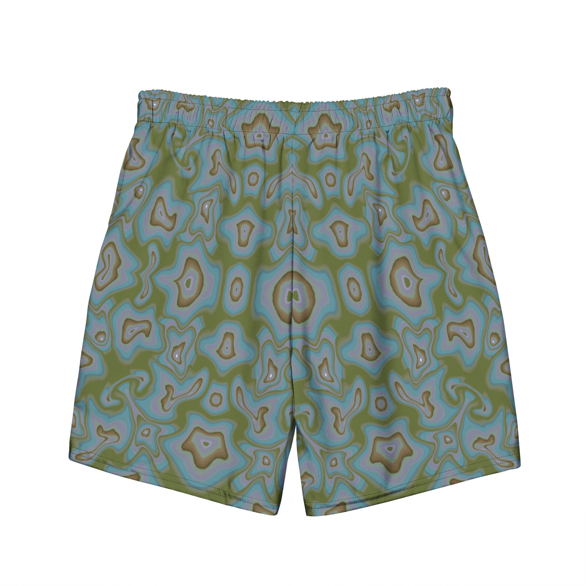 Water ripples Men's swim trunks in green
