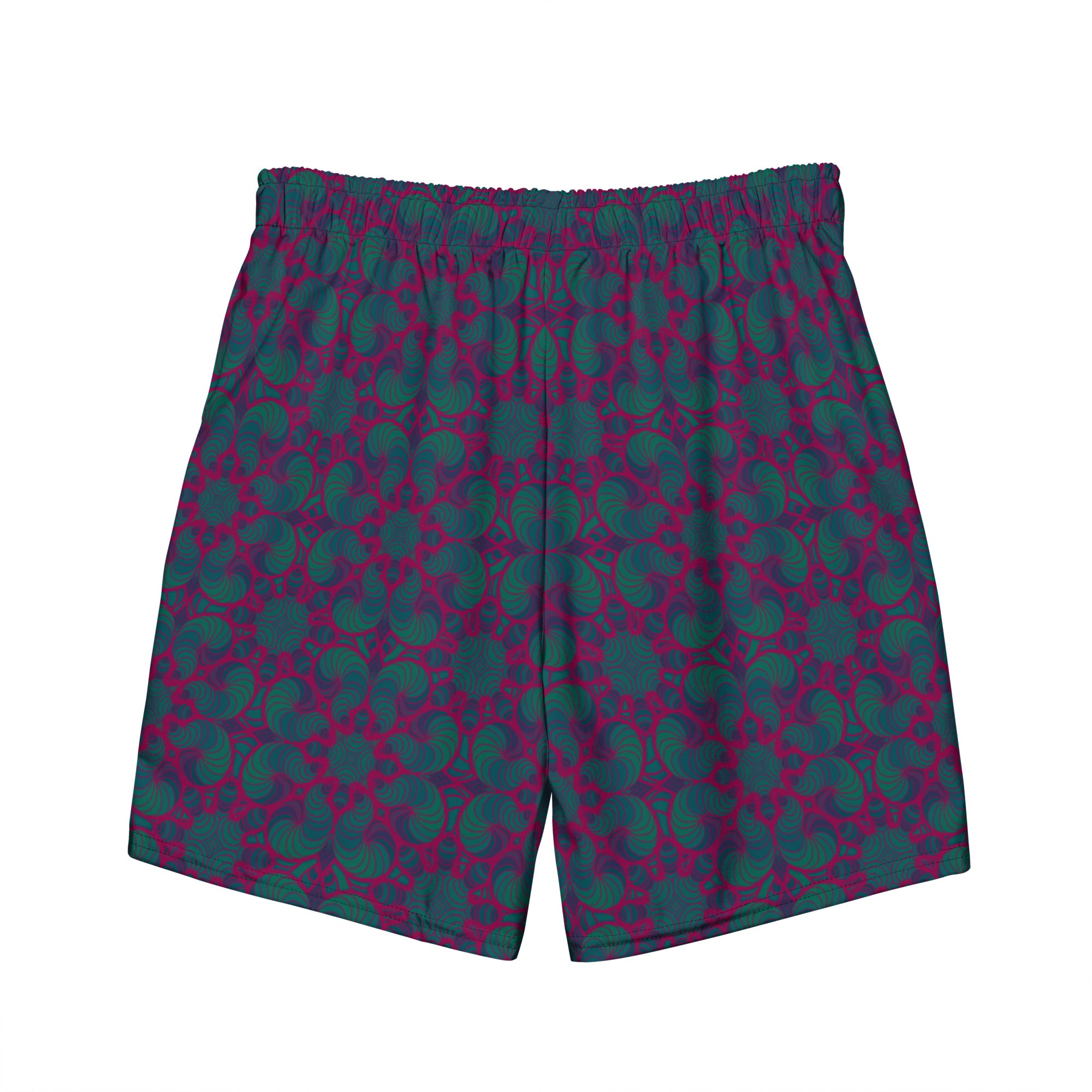 Purple Worms pattern Men's swim trunks
