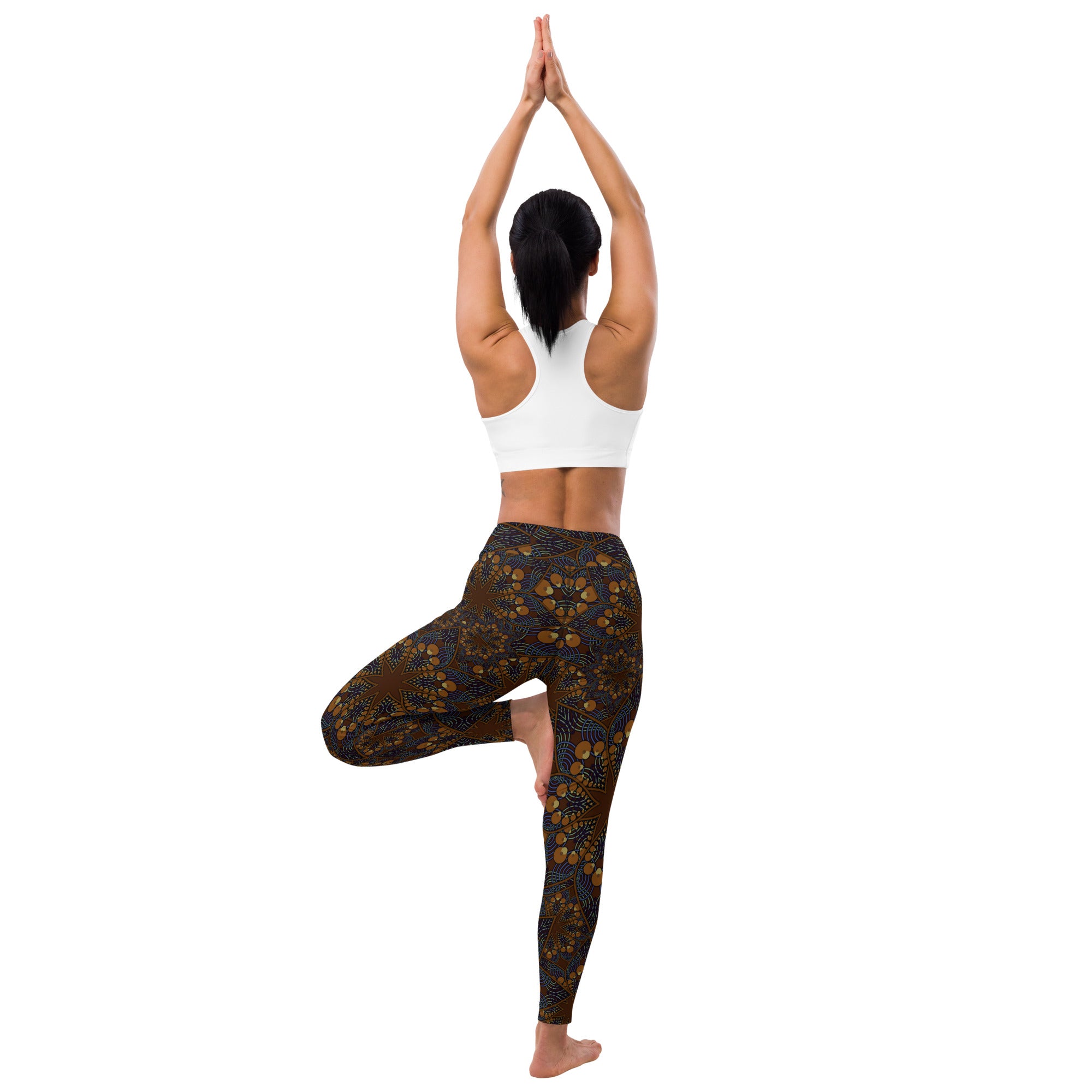 Ancient mandala Yoga Leggings