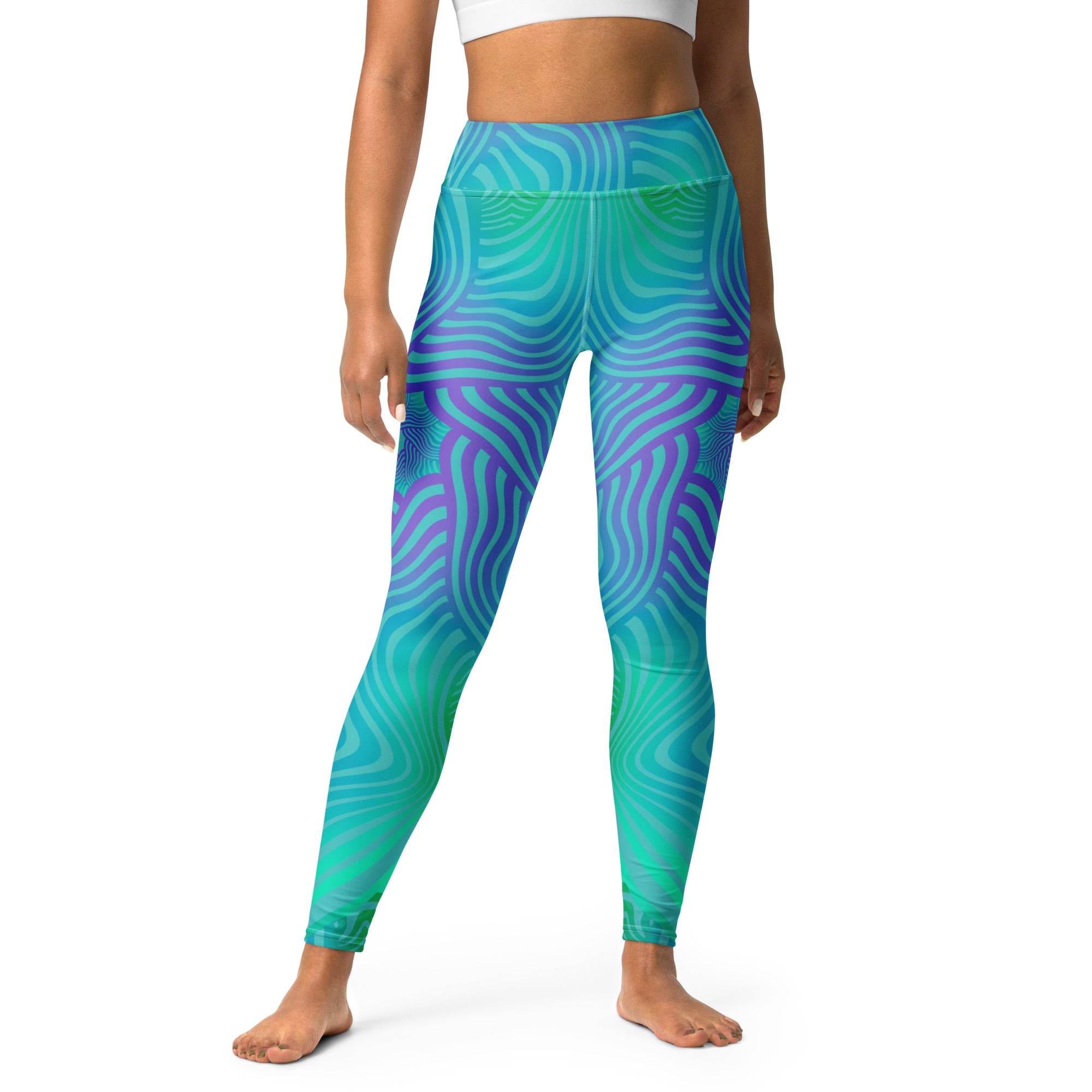 Blue Sea Trip Yoga Leggings