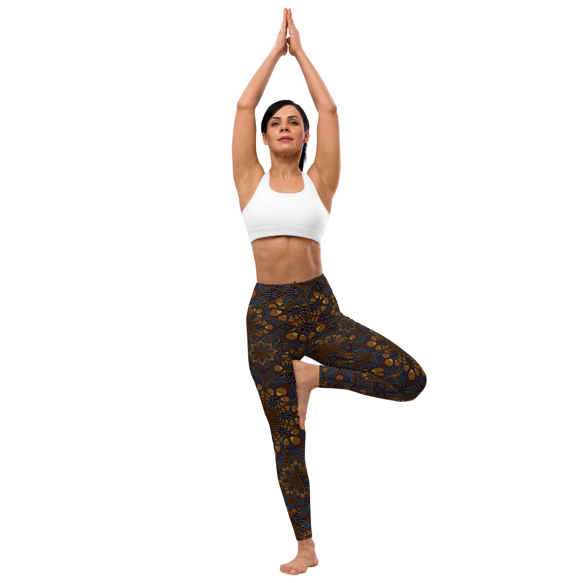 Ancient mandala Yoga Leggings