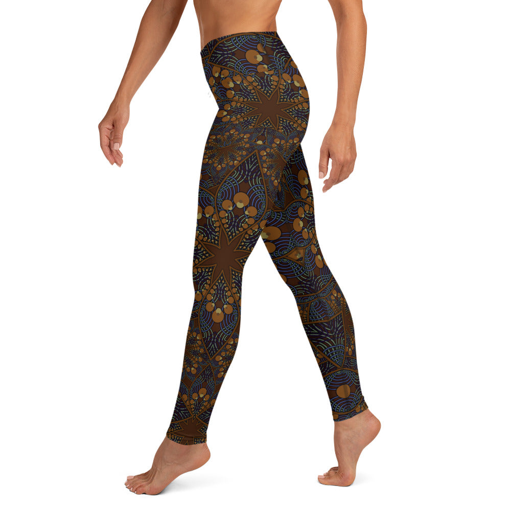 Ancient mandala Yoga Leggings