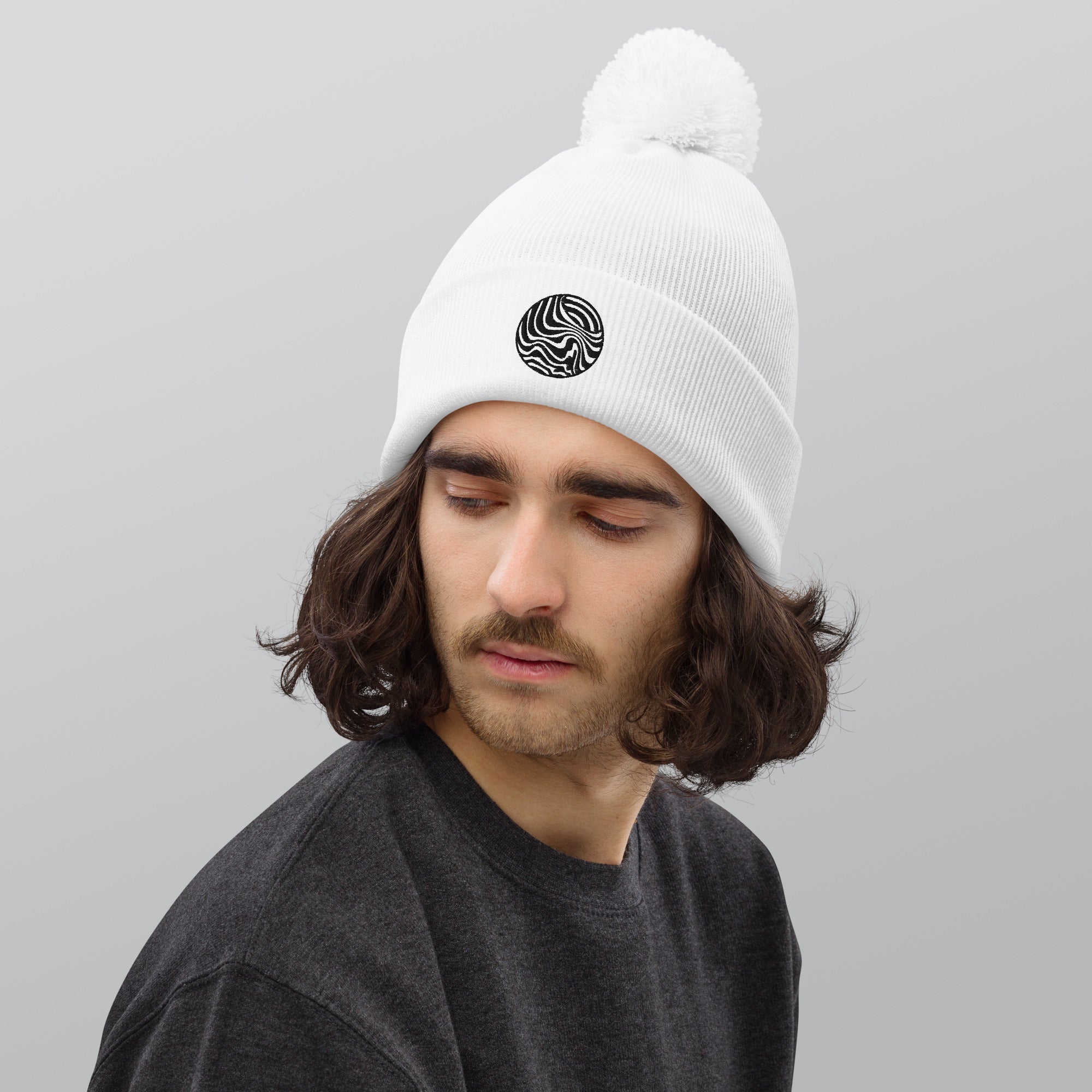 Wobz Logo Pom pom beanie