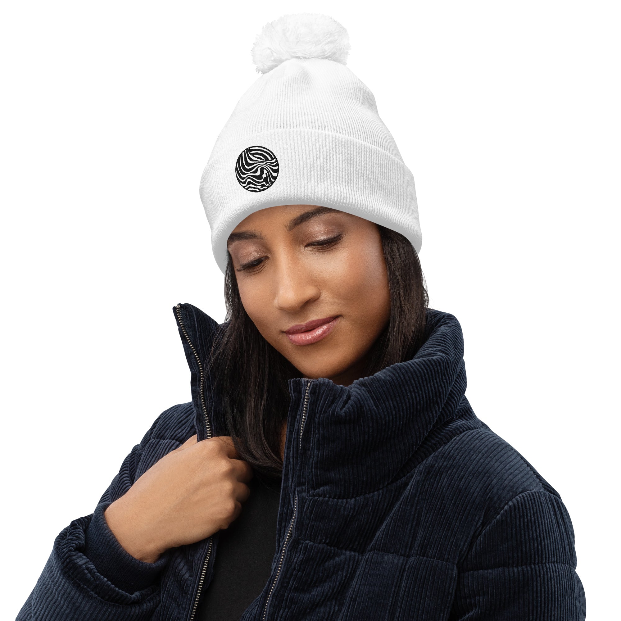 Wobz Logo Pom pom beanie