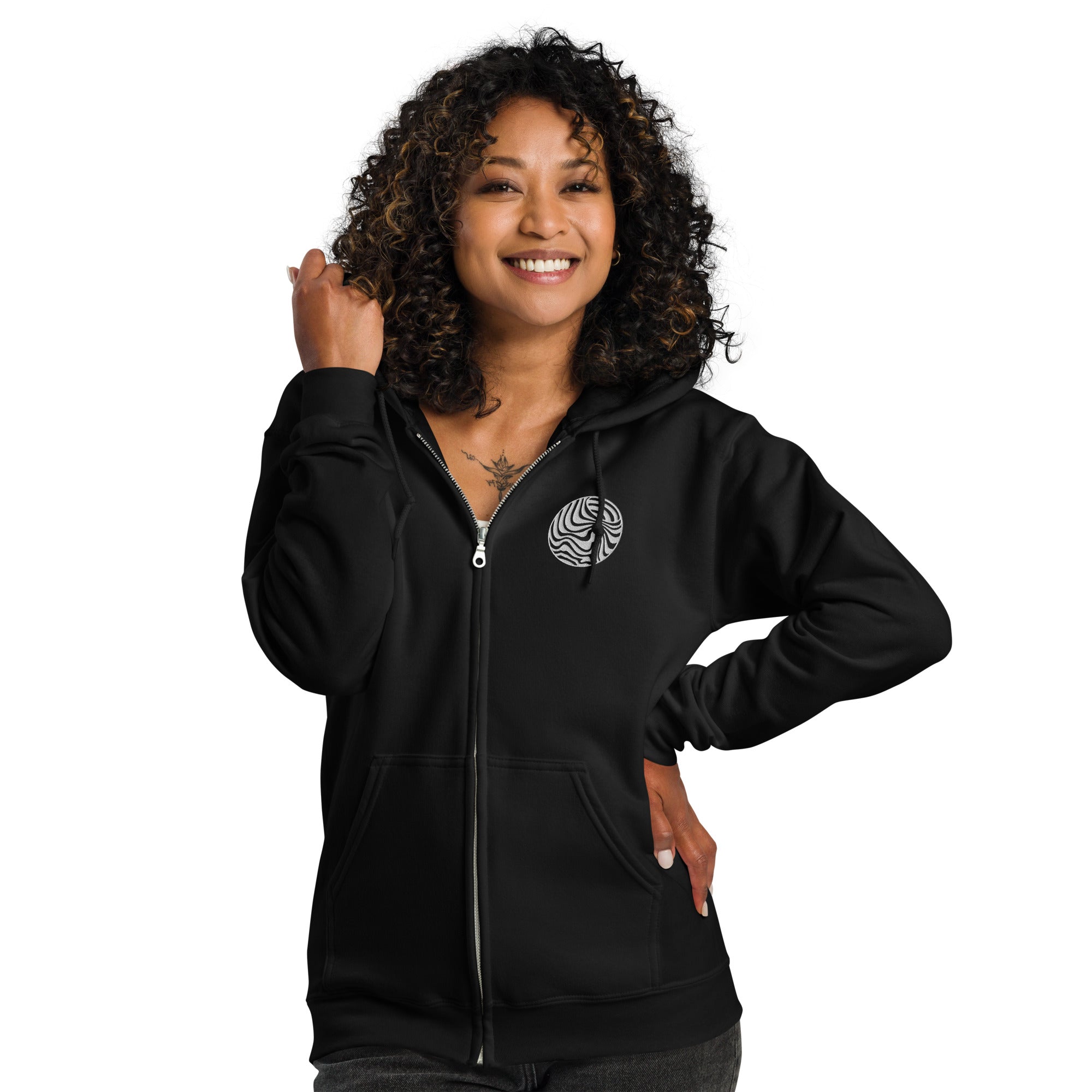 Wobz Logo Unisex Zip Hoodie