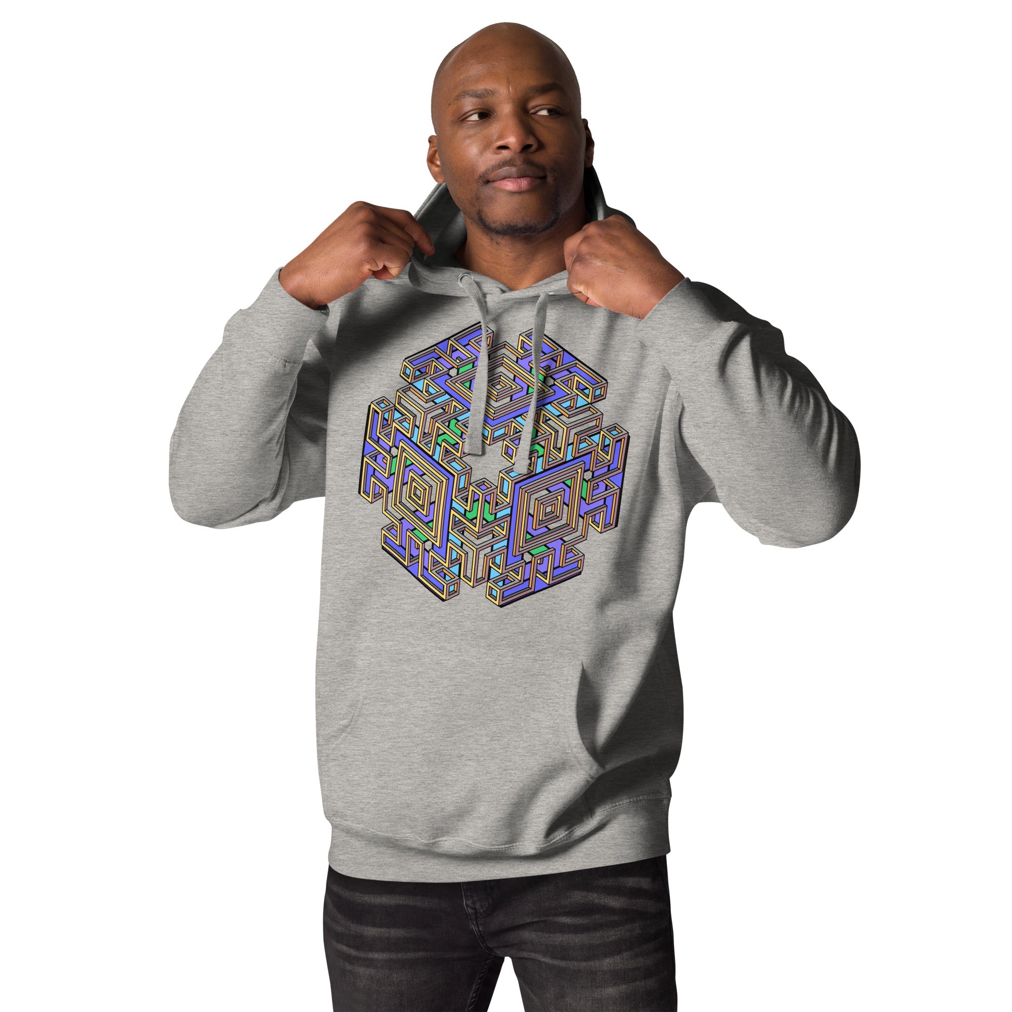 Mind Cube Colored Unisex Hoodie