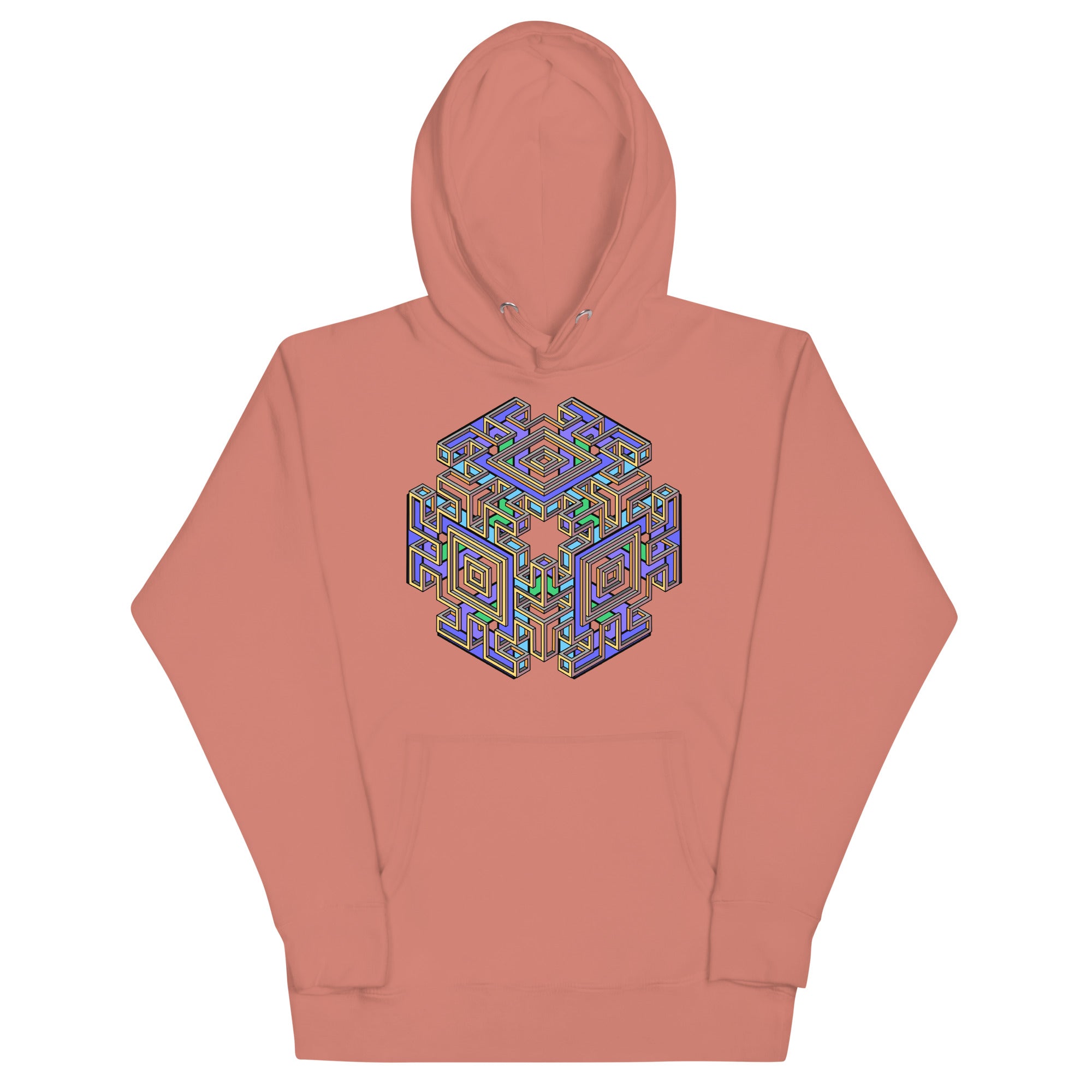Mind Cube Colored Unisex Hoodie