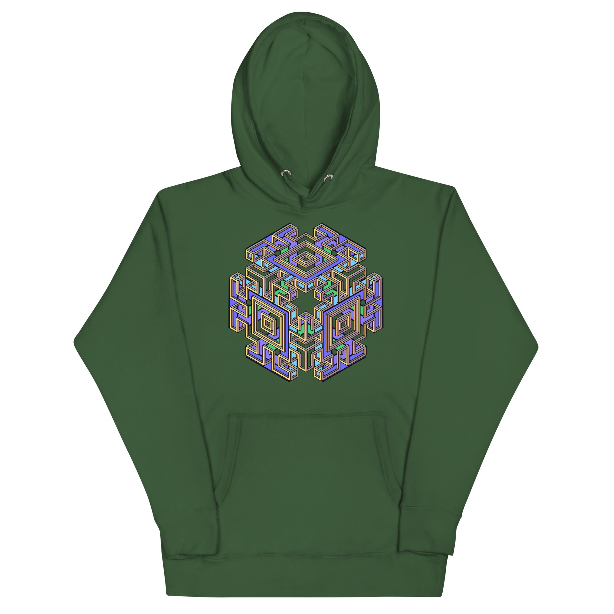 Mind Cube Colored Unisex Hoodie