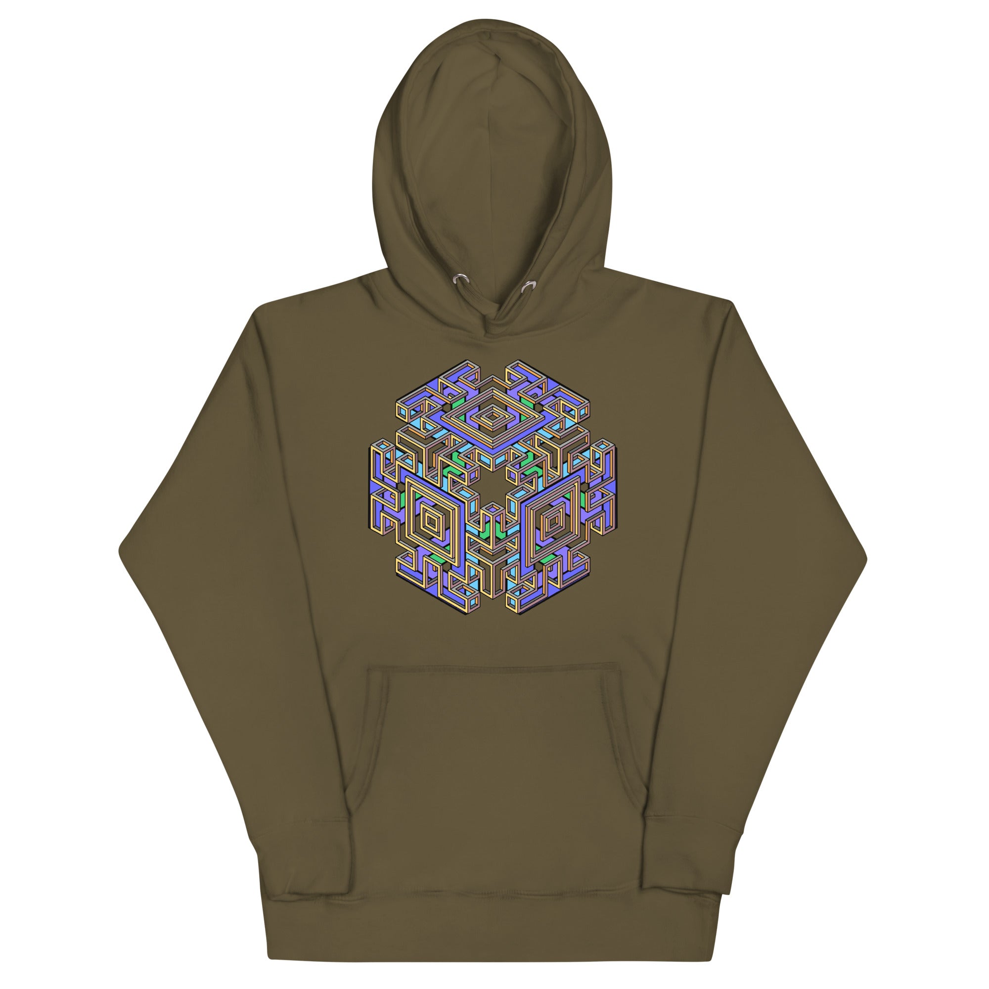 Mind Cube Colored Unisex Hoodie