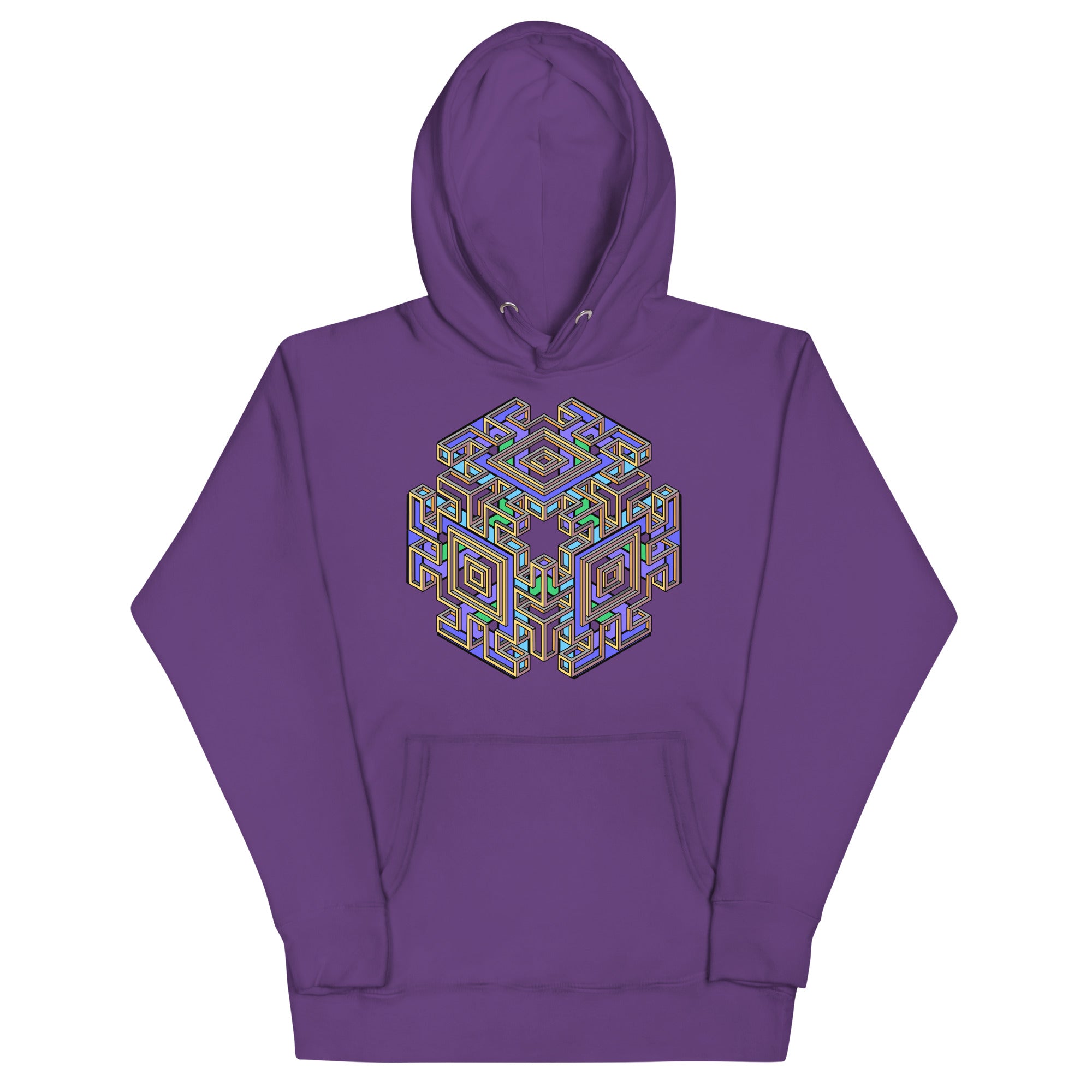 Mind Cube Colored Unisex Hoodie