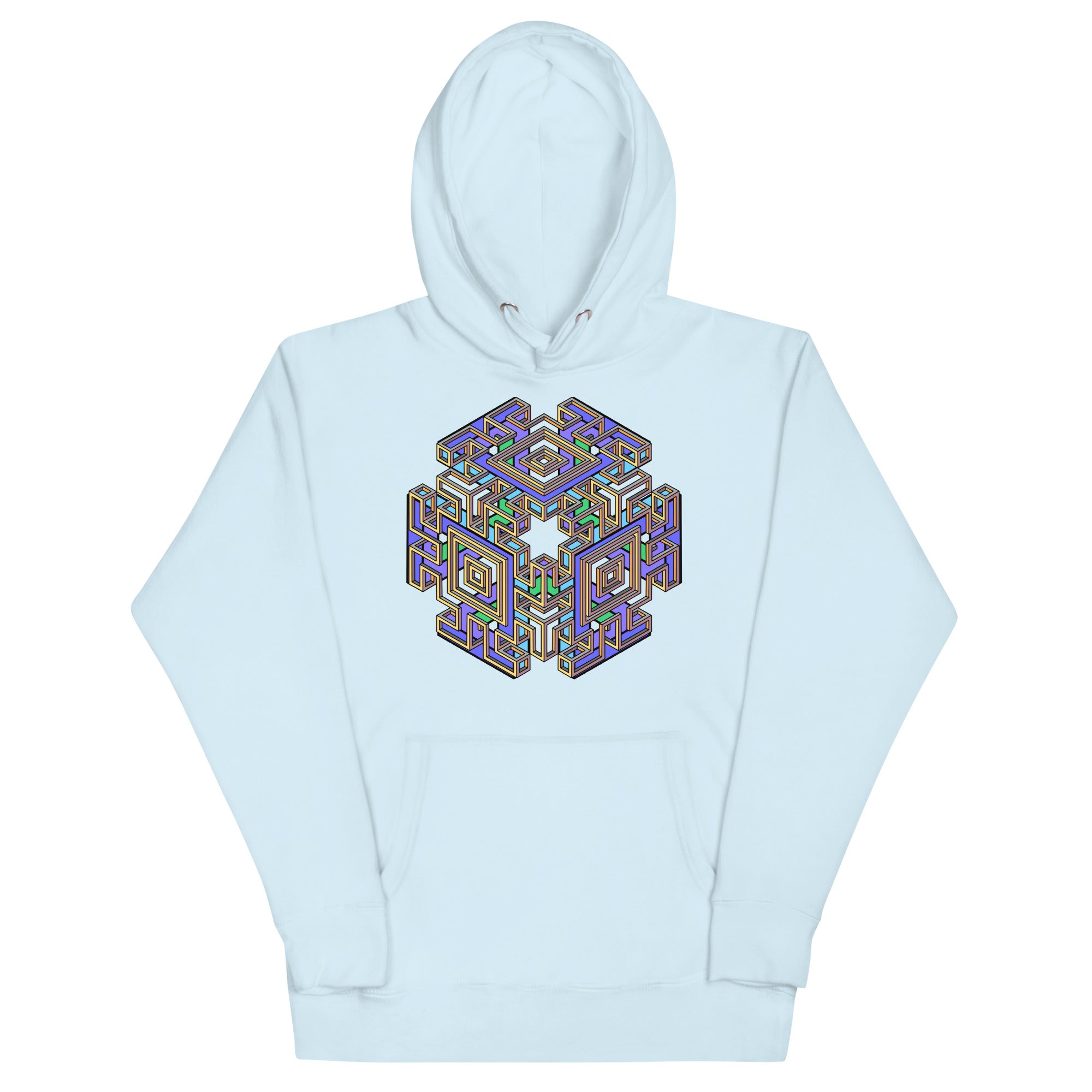 Mind Cube Colored Unisex Hoodie