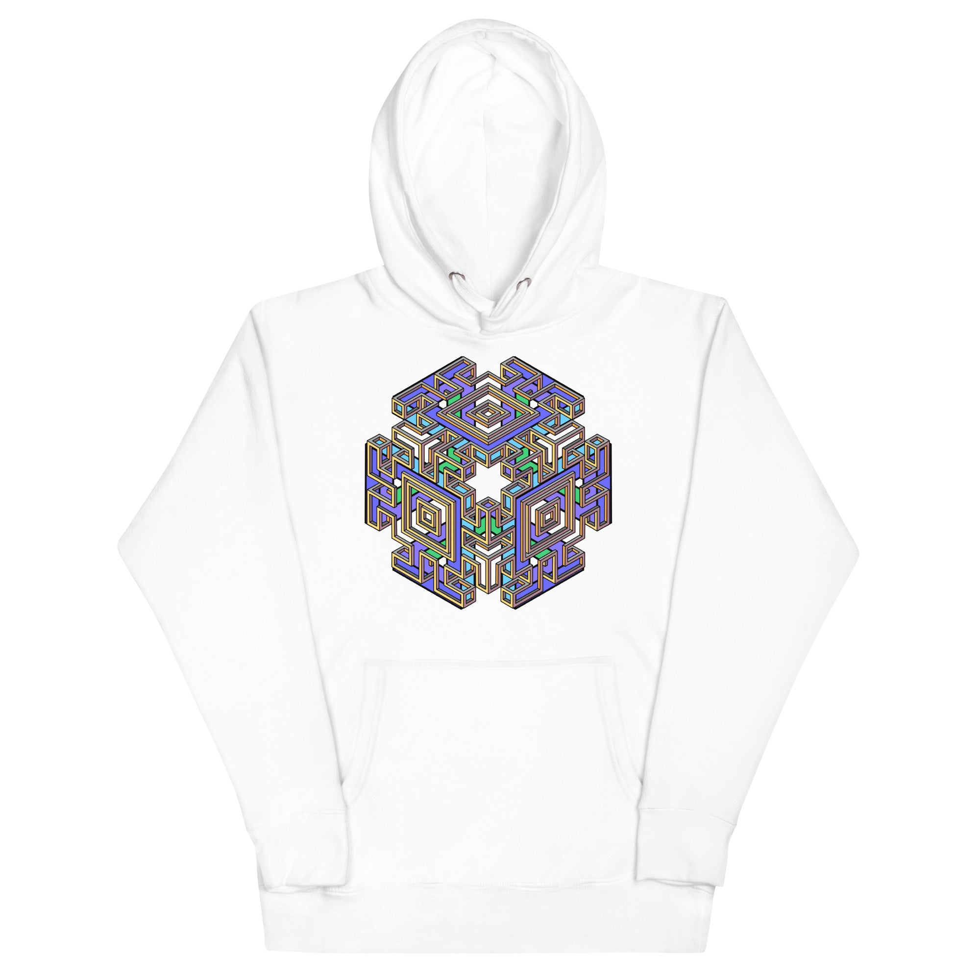 Mind Cube Colored Unisex Hoodie